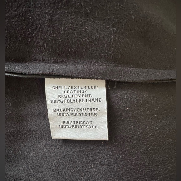 Womens Asymmetric Faux Leather Basic Jacket Size L/XL? - Picture 6 of 7